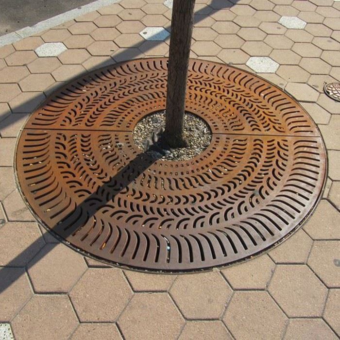 Urban Corten Steel Tree Pit Cover high quality