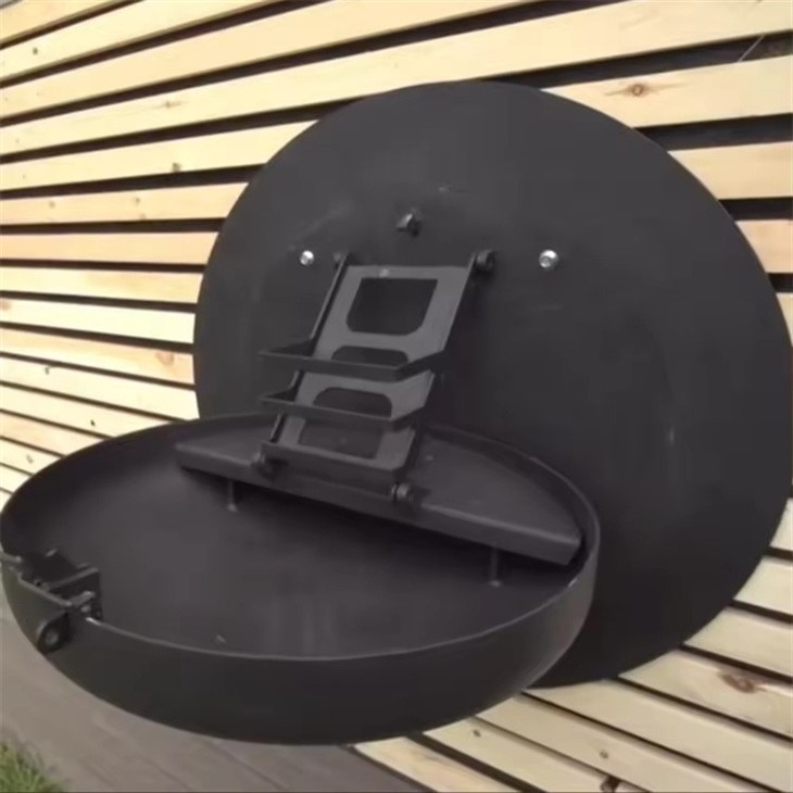 Wall Mounted Charcoal Folded BBQ Grill